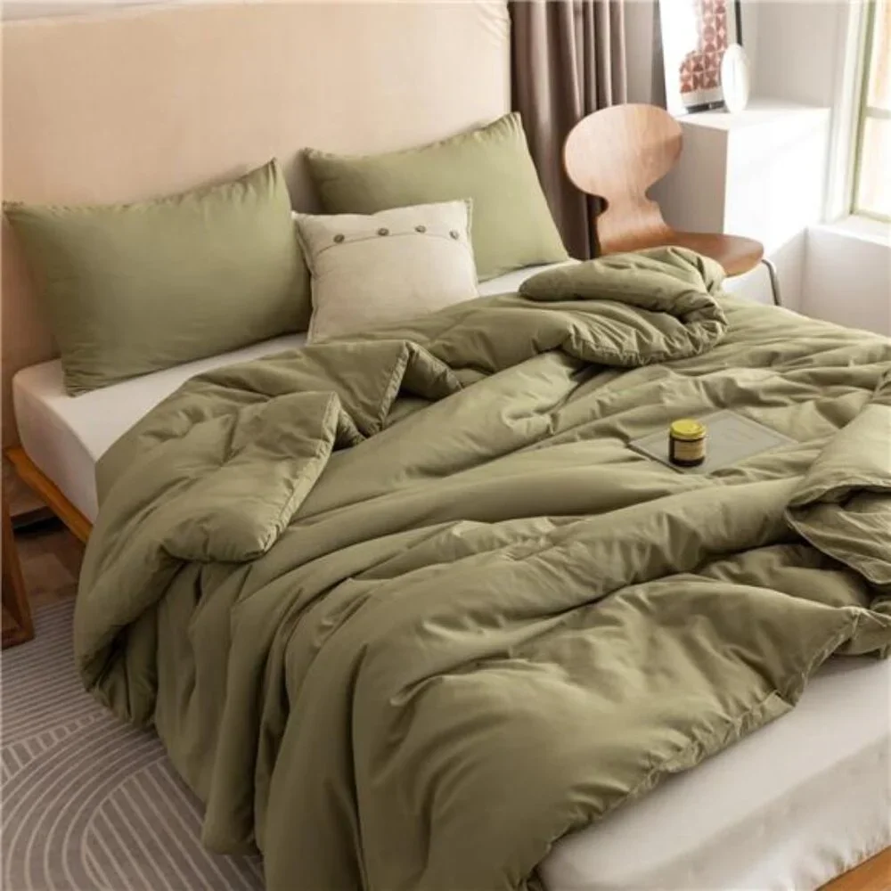 Queen Comforter Set Olive Green, 3pcs Bedding Sets Queen Boho Olive Comforter